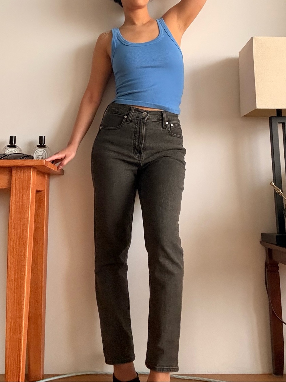 Madewell Women's Straight Leg Gray Jeans